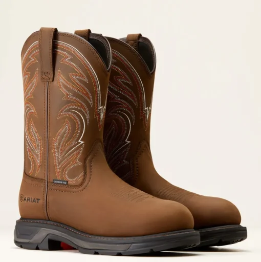 Ariat Men's WorkHog Xt Carbon Toe Western Work Boot - Brown - 10045437