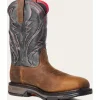 Ariat Men's WorkHog Xt VenTek Carbon Toe Western Work Boot -Brown- 10036005