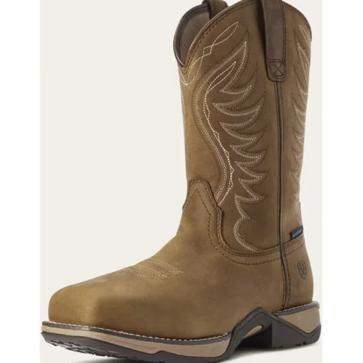 Ariat Women's Anthem Comp Toe Western Work Boot -Brown- 10031664