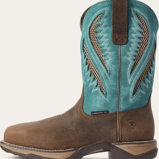 Ariat Women's Anthem VentTEK Comp Toe Work Boot -Chocolate- 10031663