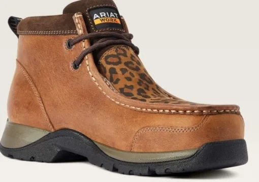 Ariat Women's Edge Lte Moc CT Slip Resistant Work Boot - Brown - 10042485