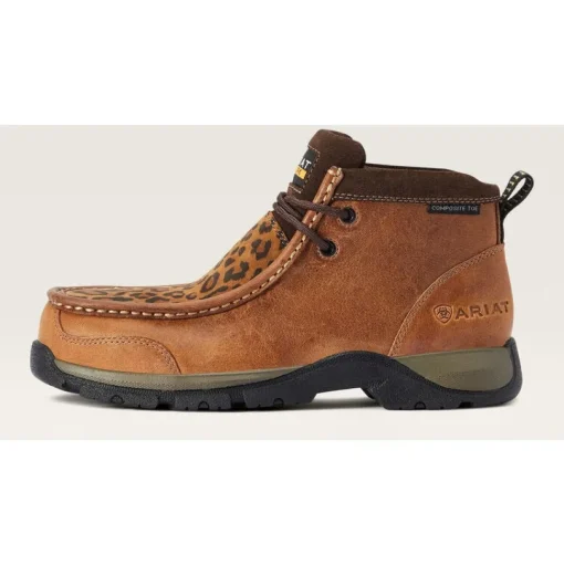 Ariat Women's Edge Lte Moc CT Slip Resistant Work Boot - Brown - 10042485