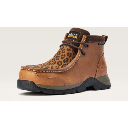 Ariat Women's Edge Lte Moc CT Slip Resistant Work Boot - Brown - 10042485