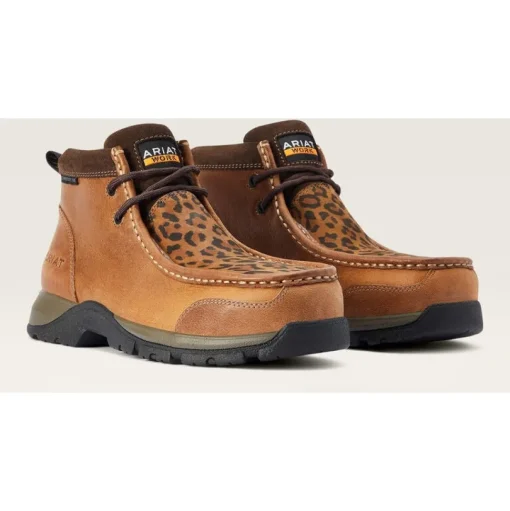 Ariat Women's Edge Lte Moc CT Slip Resistant Work Boot - Brown - 10042485