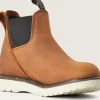 Ariat Women's Rebar Wedge WP Chelsea Work Boot -Aged Honey- 10042481