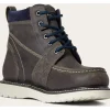 Ariat Women's Rebar Wedge Moc Toe WP Work Boot - Steel Grey - 10035770
