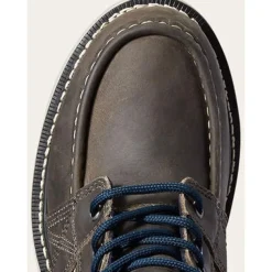 Ariat Women's Rebar Wedge Moc Toe WP Work Boot - Steel Grey - 10035770