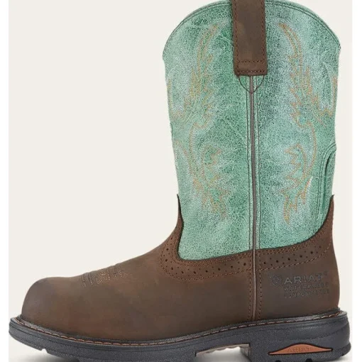 Ariat Women's Tracey Composite Toe Western Work Boot -Brown- 10015405