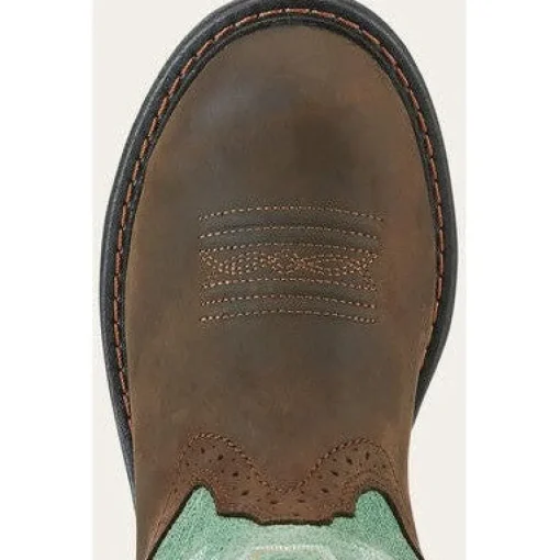 Ariat Women's Tracey Composite Toe Western Work Boot -Brown- 10015405