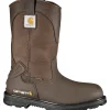 Carhartt Men's 11" Steel Toe WP Wellington Work Boot - Brown - CMP1270