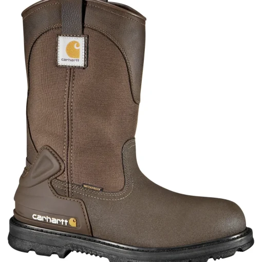 Carhartt Men's 11" Steel Toe WP Wellington Work Boot - Brown - CMP1270