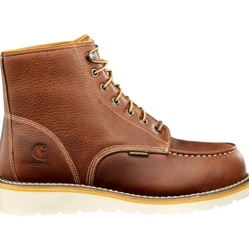 Carhartt Men's 6" Steel Toe Waterproof Wedge Work Boot - Tan - CMW6275