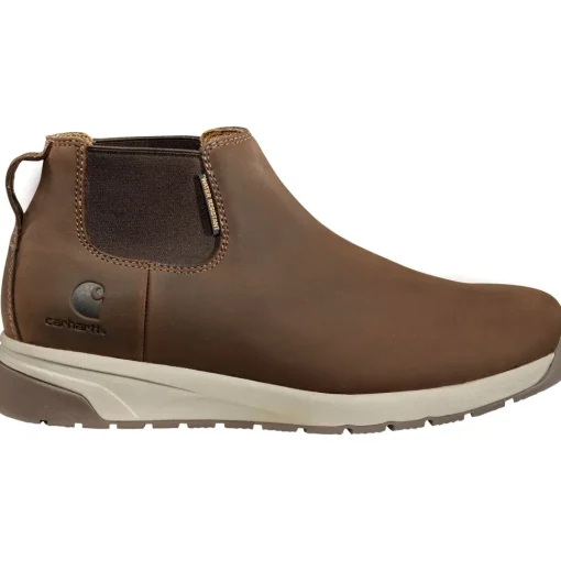 Carhartt Men's Chelsea 4" Soft Toe WP Chelsea Work Boot - Brown - FA4015-M