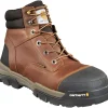 Carhartt Men's Ground Force 6" Comp Toe WP Work Boot - Brown - CME6355