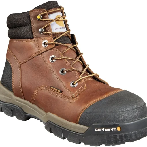 Carhartt Men's Ground Force 6" Comp Toe WP Work Boot - Brown - CME6355