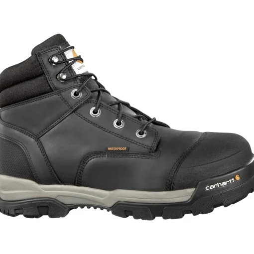 Carhartt Men's Ground Force 6" Comp Toe WP Work Boot - Black - CME6351