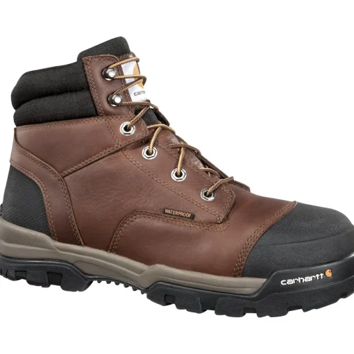 Carhartt Men's Ground Force 6" Comp Toe WP Work Boot - Brown - CME6355