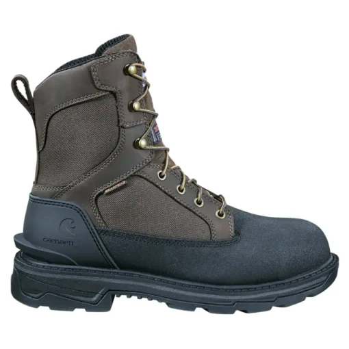 Carhartt Men's Ironwood 8" WP Alloy Toe Work Boot - Dark Brown - FT8509-M