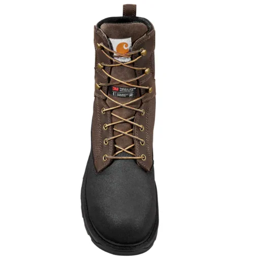 Carhartt Men's Ironwood 8" WP Alloy Toe Work Boot - Dark Brown - FT8509-M