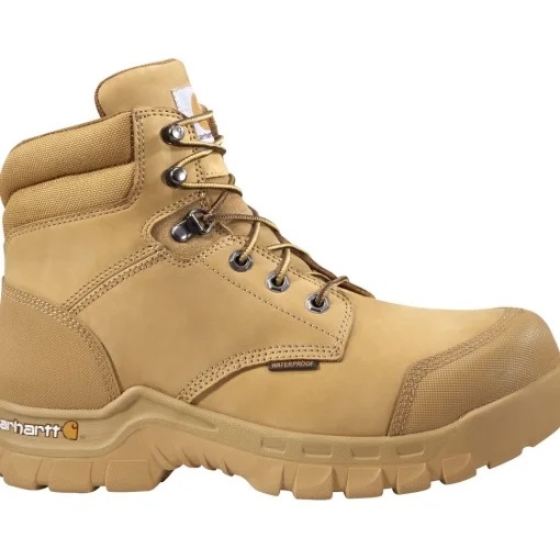 Carhartt Men's Rugged Flex 6" Comp Toe WP Work Boot - Wheat - CMF6356