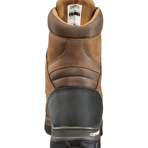 Carhartt Men's Rugged Flex 8" Comp Toe Ins WP Work Boot Brown CMF8389