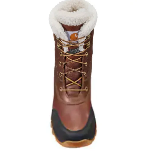 Carhartt Women's Pellston 8" WP Winter Work Boot - Mineral Red - FH8019-W