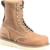 Carolina Men’s AMP 8” Comp Toe WP Wedge Work Boot - Brown - CA7842