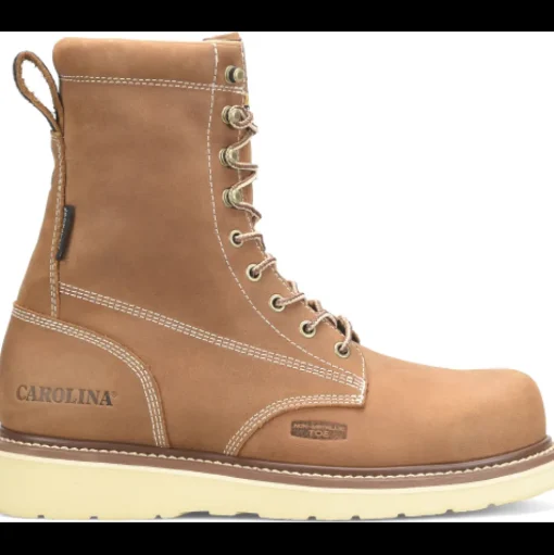 Carolina Men’s AMP 8” Comp Toe WP Wedge Work Boot - Brown - CA7842