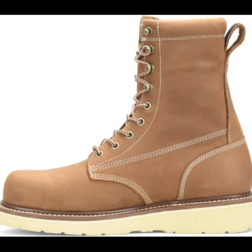 Carolina Men’s AMP 8” Comp Toe WP Wedge Work Boot - Brown - CA7842