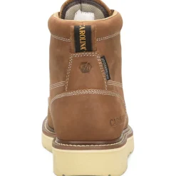 Carolina Men’s AMP 6” Moc Toe WP USA Made Wedge Work Boot Brown CA7041