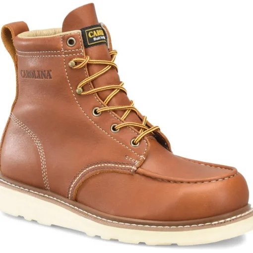Carolina Men's Amp Mx 6" Wedge ST Causal Work Boot Brown- CA7563