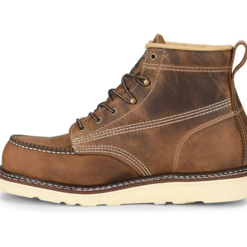 Carolina Men's AMP USA Made 6" Stl Toe Wedge Work Boot Brown - CA7811