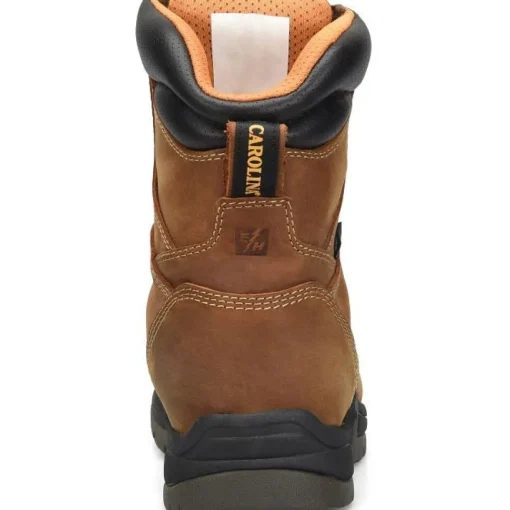 Carolina Men's Bruno Hi 8" Soft Toe WP Slip Resist Work Boot -Brown- CA8020