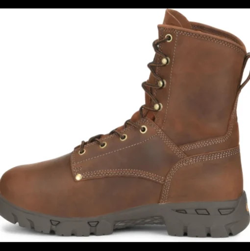 Carolina Men's Buster 8" Comp Toe WP Metguard Work Boot -Brown- CA9582