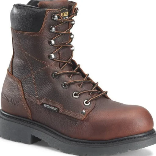 Carolina Men's Dice 8" Aluminum Toe Waterproof Work Boot -Brown- CA6512