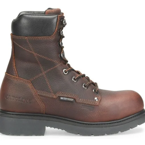 Carolina Men's Dice 8" Aluminum Toe Waterproof Work Boot -Brown- CA6512