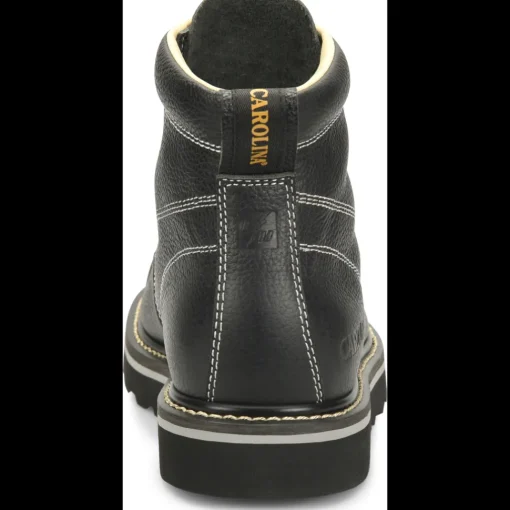 Carolina Men's Flatiron 6" Moc Toe Wedge Work Boot - Black - CA7007