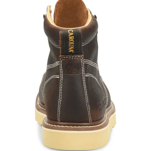 Carolina Men’s Flatiron 6” Moc Toe Wedge Work Boot - Brown - CA7043