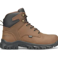 Carolina Men's Gruntz 6" Steel Toe Waterproof Work Boot -Brown- CA3593