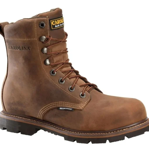 Carolina Men's Installer 8" Soft Toe WP Work Boot -Brown- CA3057