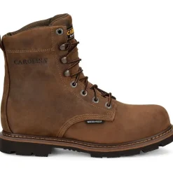 Carolina Men's Installer 8" Steel Toe WP Slip Resisting Work Boot -Brown- CA3557