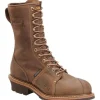 Carolina Men's Linesman 10" Comp Toe WP Work Boot - Brown - CA1904