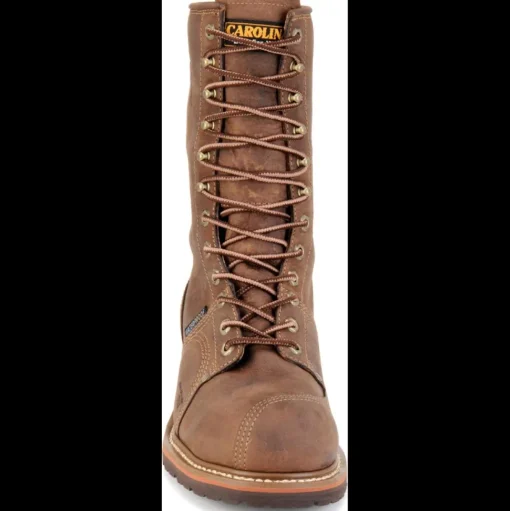 Carolina Men's Linesman 10" Comp Toe WP Work Boot - Brown - CA1904