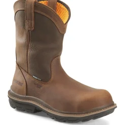 Carolina Men's Mandrel 10" Comp Toe WP Wellington Work Boot- Brown - CA6558