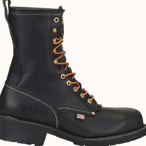 Carolina Men's Maple 9" USA Made Work Boot - Black - 922