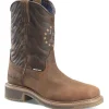 Carolina Men's Pipeline 10" Comp Toe WP Roper Work Boot -Brown- CA8541
