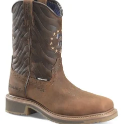 Carolina Men's Pipeline 10" Comp Toe WP Roper Work Boot -Brown- CA8541