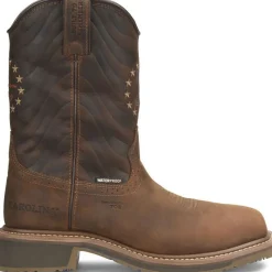 Carolina Men's Pipeline 10" Comp Toe WP Roper Work Boot -Brown- CA8541