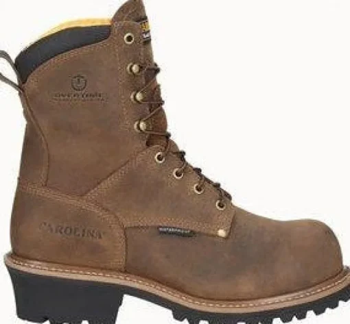Carolina Men's Poplar 8" Soft Toe Waterproof Work Boot - Brown - CA9052