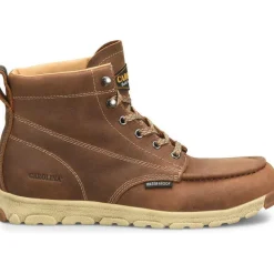 Carolina Men's S-117 Alum Toe Moc Toe WP LW Work Boot - Brown - CA5575